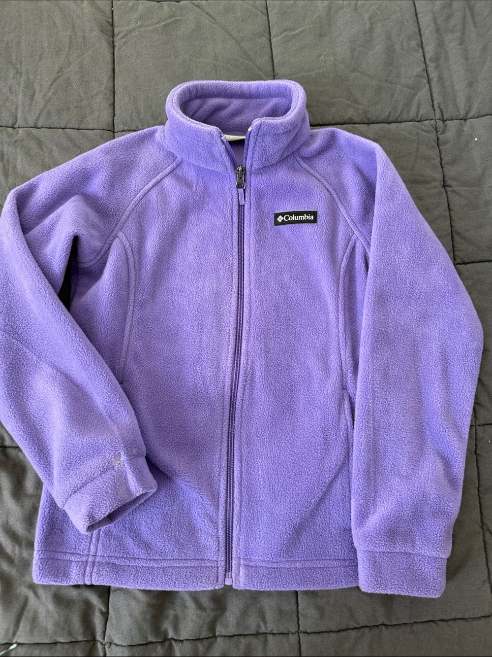 Columbia Lavender Purple Full-Zip Fleece Jacket